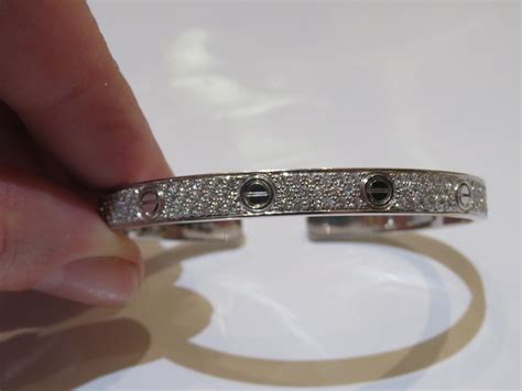 diamond screw bracelet